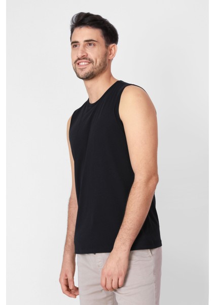 O-Yaka Kolsuz T-shirt Cuerposino - Siyah fırsatları