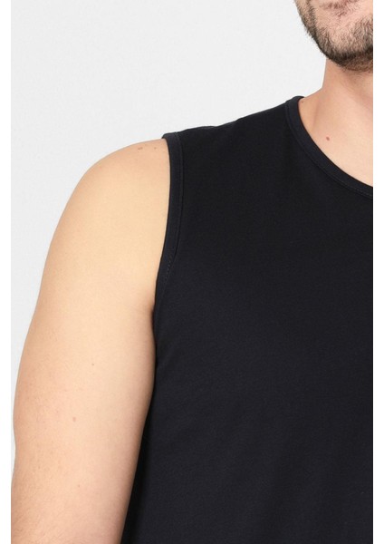 O-Yaka Kolsuz T-shirt Cuerposino - Siyah indirimleri