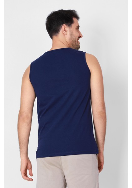 O-Yaka Kolsuz T-shirt Cuerposino - Parlament Mavisi modelleri