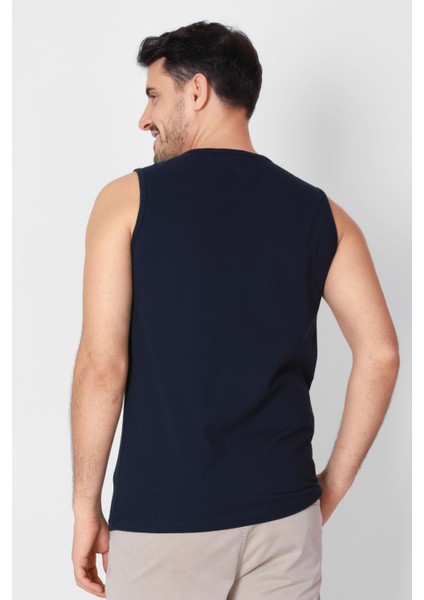 O-Yaka Kolsuz T-shirt Cuerposino - Lacivert modelleri