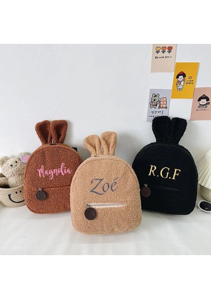 Yeşil Stil Metninizi Özelleştirin Kişiselleştirilmiş Nakış Toddler Sırt Çantası Hafif Peluş Ayı Okul Öncesi Çanta Çocuklar Erkek Kız Bayanlar Için Özel Ad Sırt Çantası (Yurt Dışından) fırsatları