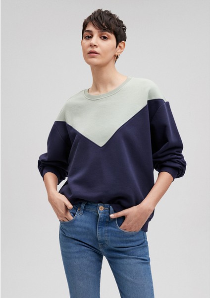 Blok Renkli Sweatshirt  1S10066-71464