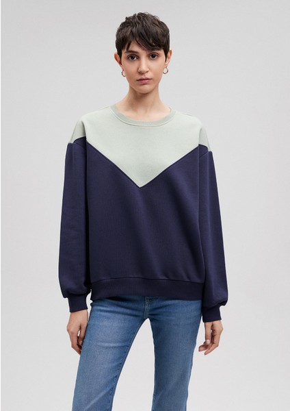 Blok Renkli Sweatshirt  1S10066-71464