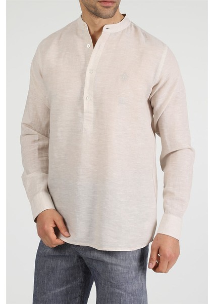 Slim Fit Gömlek Neo-Tranquil - Bej modelleri