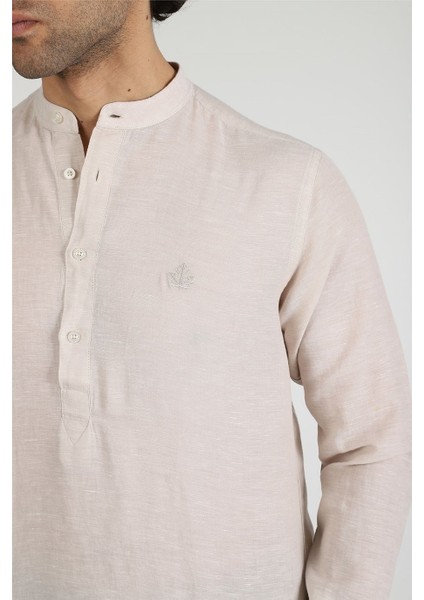 Slim Fit Gömlek Neo-Tranquil - Bej indirimleri
