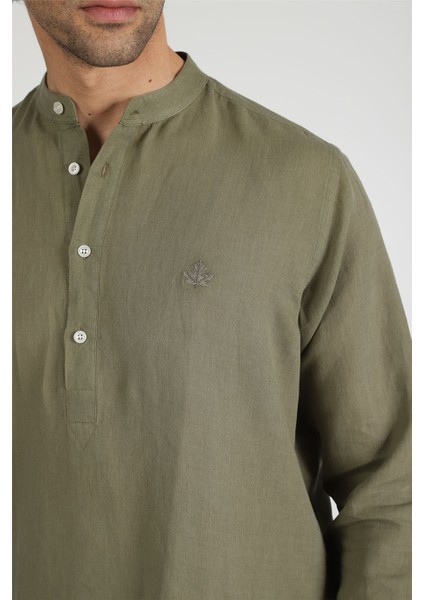 Slim Fit Gömlek Neo-Tranquil - Haki indirimleri