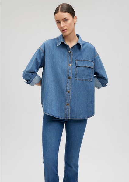 Indigo Denim Cepli GÖMLEK1210879-86971