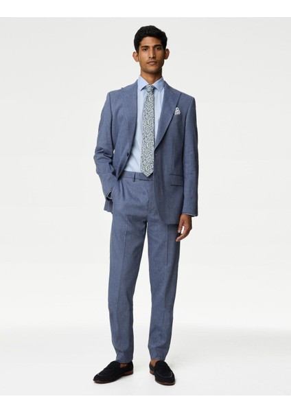 Marks & Spencer Tailored Fit Klasik Keten Pantolon