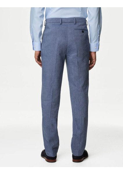 Marks & Spencer Tailored Fit Klasik Keten Pantolon