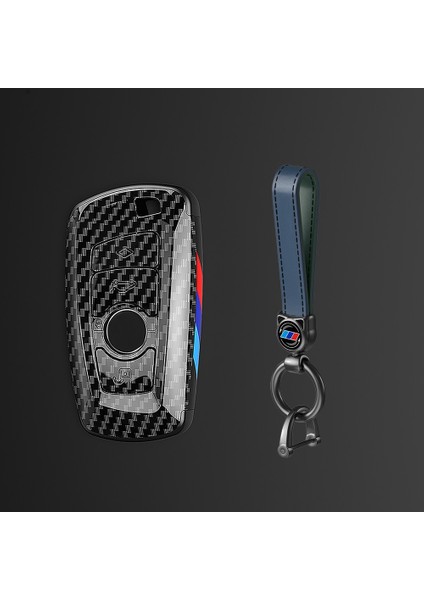 Bir Kemer Karbon Fiber Gibi Araba Anahtarı Durum Kapağı Anahtar Çanta Bmw F20 F30 G20 F31 F34 F10 G30 F11 X3 F25 X4 I Serisi Aksesuarları (Yurt Dışından)