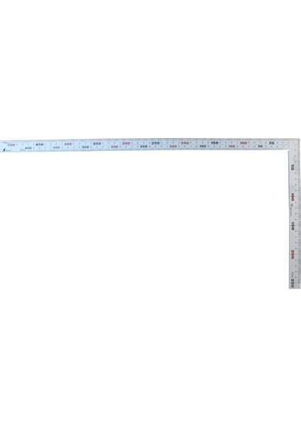 Paslanmaz Çelik Gönye - 50X 25 cm - Made In Japan