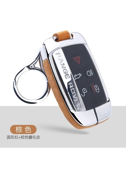 Kahverengi Araba Anahtarı Durum Karbon Silikon Kapak Land Rover Range Rover Sport Evoque Freelander 2 Jaguar Xe Xj Xjl Xf C-X16 V12 (Yurt Dışından)