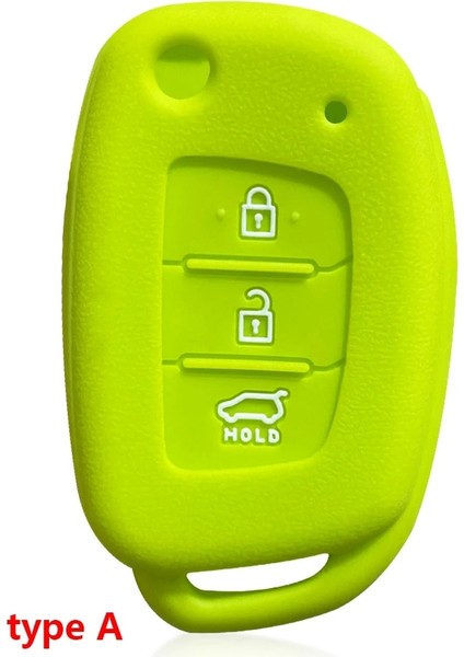 Elma Yeşili Bir Hyundai Accent IX25 Tucson Ix Elantra Creta Verna I40 I10 Solaris Düğmesi Silikon Anahtar Kapağı Için Anahtar Kutu (Yurt Dışından)