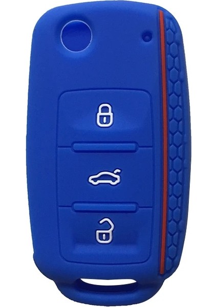 Kahverengi Silikon Araba Anahtarı Kapağı Kılıf Vw Golf Bora Jetta Polo Mk4 Mk6 Bora Passat B5 B6 Süper Tiguan Beetle Anahtarlık (Yurt Dışından) fırsatları