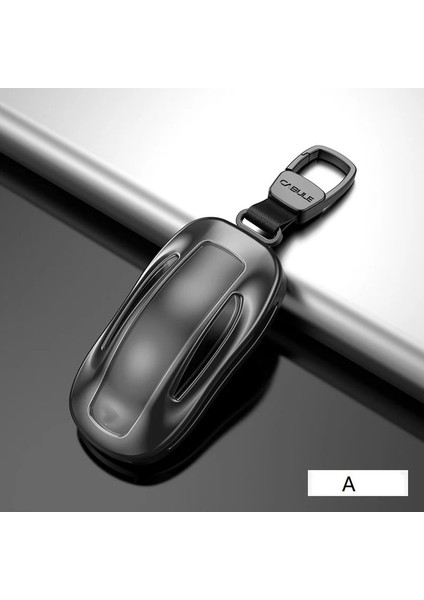 x Modeli Için Gri Ar Anahtar Kılıfı Kemerli Alüminyum Alaşım + Tpu Anahtar Kabuk Saklama Çantası Koruyucu Tesla Model S Model 3 Model x Model Y (Yurt Dışından)