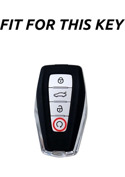 Sadece Gümüş Kasa Araba Anahtarı Kapağı Anahtarlık Kılıf Geely Coolray Atlas Boyue Nl3 Emgrand X7 Ex7 Suv Gt Gc9 Borui Araba Tutucu Çanta Şekillendirici Aksesuarları (Yurt Dışından) fırsatları