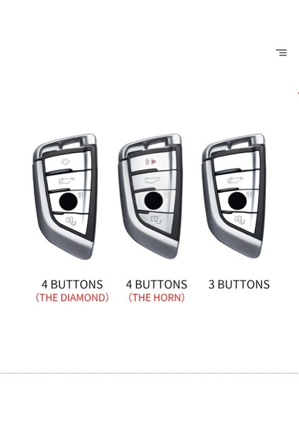 Mavi Çinko Alaşım Araba Anahtarı Kılıf Kapak Kabuk Koruyucu Bmw X1 X3 X4 X5 F15 X6 F16 Geries G11 F48 F F (Yurt Dışından) modelleri