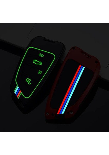 Mavi Çinko Alaşım Araba Anahtarı Kılıf Kapak Kabuk Koruyucu Bmw X1 X3 X4 X5 F15 X6 F16 Geries G11 F48 F F (Yurt Dışından) fırsatları