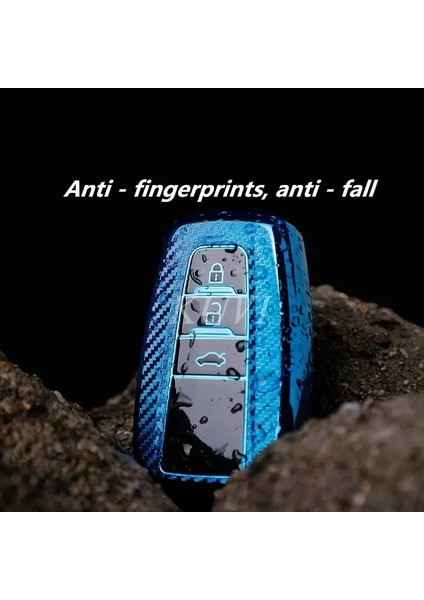 Pembe-2 Düğmesi Karbon Araba Uzaktan Anahtar Kılıfı Tutucu Toyota Chr Prado Prius Camry Corolla Rav Aksesuarları (Yurt Dışından) modelleri