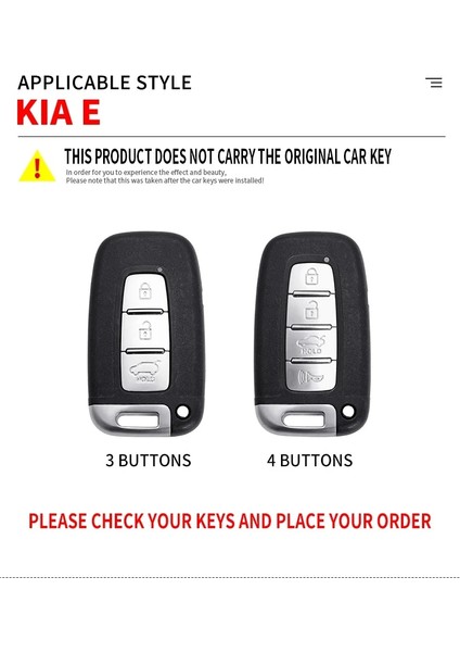 3-Gümüş-2 Çinko Alaşımlı Uzaktan 3 Düğmeler Akıllı Araba Anahtarı Durum Kapağı Kıa Sportage Forte Hyundai Solaris HB20 Veloster Sr IX35 (Yurt Dışından) fırsatları