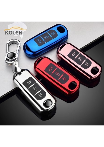 B Mavi Yumuşak Tpu Araba Uzaktan Anahtar Kılıfı Kabuk Fob Mazda Bl Bm Gj Atenza Axela Cx-5 Cx-7 Cx-3 Cx-9 Mx-5 Ke Kf Aksesuarları (Yurt Dışından) modelleri