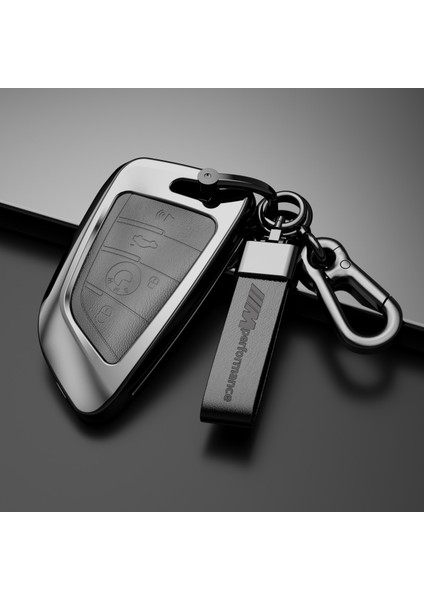 Koyu Gri Çinko Alaşım Araba Anahtarı Durum Kapak Kabuk Koruyucu Bmw X1 X3 X4 X5 F15 X6 F16 Geries G11 F48 F G (Yurt Dışından)