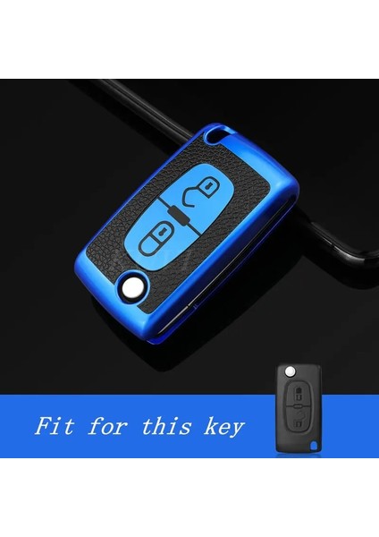 Metal Anahtarlık Tpu Flip Katlanır Araba Anahtarı Durum Kapağı Peugeot Için Citroe Berlingo Uzaktan Anahtar Kabuk Düğmeler (Yurt Dışından) fırsatları
