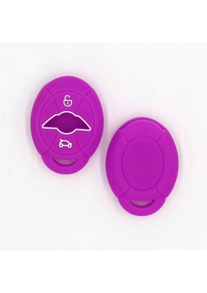 Açık Mavi Yumuşak Yıkanabilir 2 Düğme Silikon Araba Anahtarı Kılıf Kapak Fob Bmw Mini Cooper Için Set R50 R53 Ews Cilt Tutucu Oto Kabuk Aksesuarları (Yurt Dışından) indirimleri