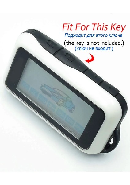 Siyah Atobabı Silikon LCD Anahtar Kılıfları Cilt Starline E95 E66 E96 E63 E93 E60 E61 E90 E91 Iki Yönlü Araba Alarm Sistemi Uzaktan Fob Kapak (Yurt Dışından) modelleri