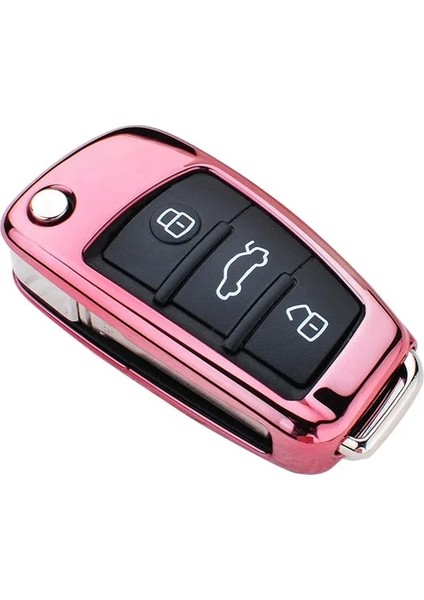 Pembe Tpu Araba Anahtarı Durum Oto Anahtar Koruma Kapağı Audi C6 A7 A8 R8 A1 A3 A4 A5 Q7 Araba Tutucu Kabuk Renkli Araba-Şekillendirici Aksesuarları (Yurt Dışından)
