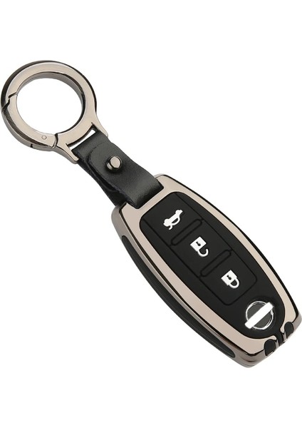 2 Düğmeli Gümüş Araba Çinko Alaşım Anahtar Kılıfı Nissan X-Trail T32 Murano Qashqai Versa Tidda Küp Infiniti Ex Fx G25 FX35 Ex Araba Styling (Yurt Dışından) fiyatları