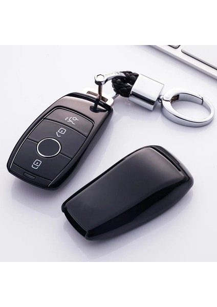 Kırmızı Anahtarlık Yeni Tpu Araba Uzaktan Anahtar Kutu Kabuk Mercedes Benz E Sınıfı E200 E260 E300 E320 Koruyucu Anahtar Kapağı Fob Tutucu (Yurt Dışından) fırsatları