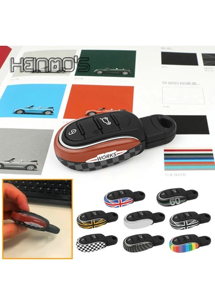 U Kapak Gökkuşağı Mını Cooper Için Araba Styling Aksesuarları F56 F55 F57 F54 Clubman F60 Taşralı Anahtar Kutu Kapak Zinciri Halat Mını Jcw Dekorasyon (Yurt Dışından) modelleri