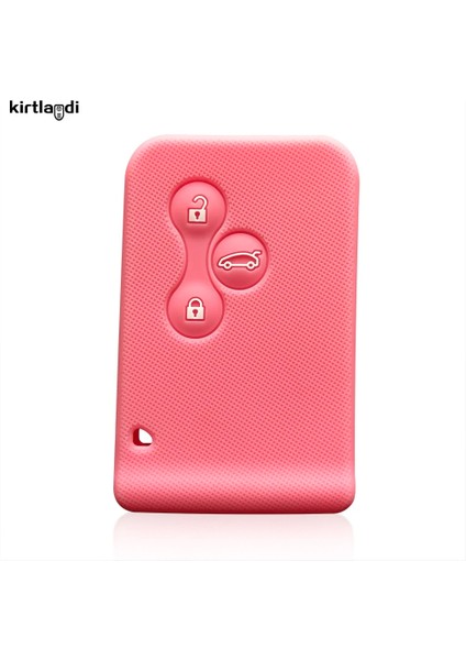 Pembe Kirtlandi Silikon Araba Anahtarı Kılıfı Renault Stage 2enault Scetula Bölge 2meghan 2 Fnr-Om Akıllı Anahtar Tutucu Kılıf (Yurt Dışından)