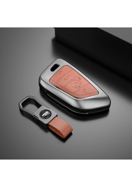 A-Blade Üç Anahtar Çinko Alaşım Araba Anahtarı Durum Kapak Kabuk Koruyucu Bmw X1 X3 X4 X5 F15 X6 F16 Geries G11 F48 F G (Yurt Dışından)