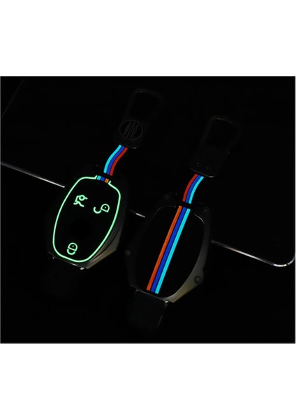 Yeşil Araba Anahtarı Kılıf Kapak Anahtar Çanta Mercedes Benz A B Lass Amg Gla Cla Glc W176 W221 W204 W205 Aksesuarları Tutucu Kabuk Anahtarlık (Yurt Dışından) fırsatları