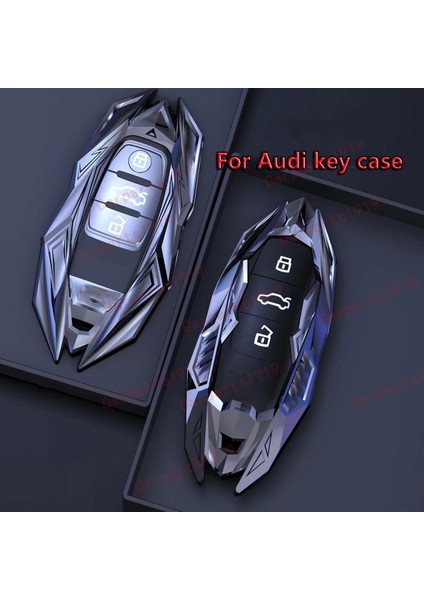 Akıllı C-Gümüş Araba Anahtarı Kılıf Kapak Kabuk Fob Audi A1 A3 Q2L Q R Q7 Q5 A6 A4 A4L Q5L A5 A6L A7 A8 Q Aksesuarları (Yurt Dışından) fiyatları