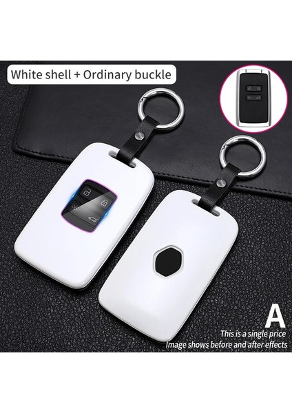 Siyah Renault Koleos Kadjar Için Araba Anahtarı Durum Scenic Megane Sandero Anahtarsız Uzaktan Espace Fob Kabuk Koruyucu Kapak Karbon Fiber Oto (Yurt Dışından) indirimleri