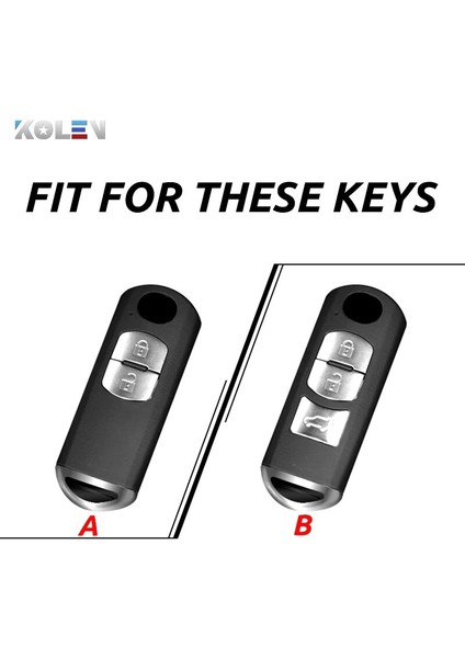 B-Mavi Yumuşak Tpu Araba Uzaktan Anahtar Kutu Kapağı Koruyucu Tutucu Kabuk Mazda Demio Cx-3 Cx-4 Cx-5 Cx-7 Cx-9 Mx-5 Atenza Axela (Yurt Dışından) fırsatları