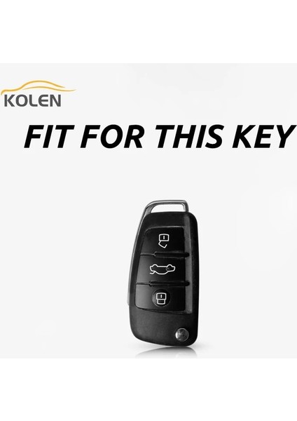 Sadece Gümüş Kasa Tpu Araba Uzaktan Anahtar Kılıfı Kabuk Fob Audi A1 A3 A4 A5 A6 A7 Q3 Q5 Q7 B6 B7 Bf Bl 8V Tt Rs Aksesuarları (Yurt Dışından) fırsatları