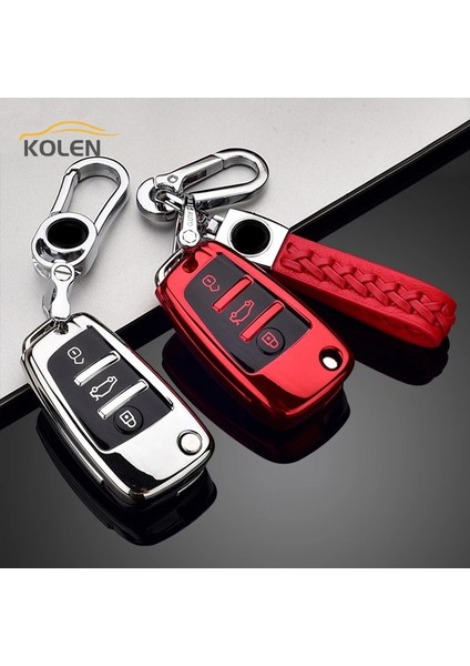 Sadece Gümüş Kasa Tpu Araba Uzaktan Anahtar Kılıfı Kabuk Fob Audi A1 A3 A4 A5 A6 A7 Q3 Q5 Q7 B6 B7 Bf Bl 8V Tt Rs Aksesuarları (Yurt Dışından) indirimleri