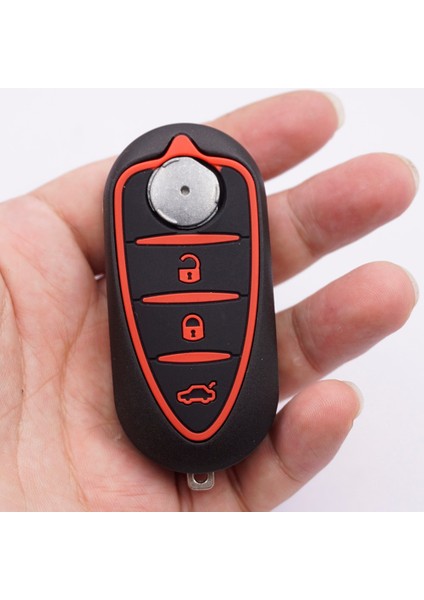 Siyah Beyaz Xinyuexin Silikon Araba Anahtar Takımı Alfa Romeo 4c Mito Giulietta Myt Gto Gta Uzaktan Anahtar 3 Düğmeler Renkli Tuş Takımı (Yurt Dışından) fırsatları