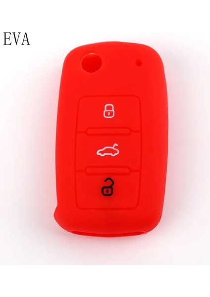 Sarı Koruyucu Silikon Uzaktan Araba Anahtarı Durum Kapağı Volkswagen Vw Polo Tiguan Passat B5 B6 Golf Eos Scirocco Jetta Mk6 Octavia (Yurt Dışından) fırsatları