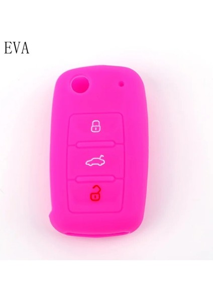 Sarı Koruyucu Silikon Uzaktan Araba Anahtarı Durum Kapağı Volkswagen Vw Polo Tiguan Passat B5 B6 Golf Eos Scirocco Jetta Mk6 Octavia (Yurt Dışından) indirimleri