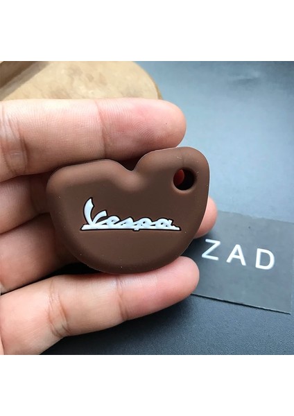 Kahverengi Zad Silikon Motosiklet Anahtar Kılıfı Vespa Enrico Piaggio Gts LX150 Fly Ra1 3VTE Gt Motosiklet Anahtarı (Yurt Dışından)