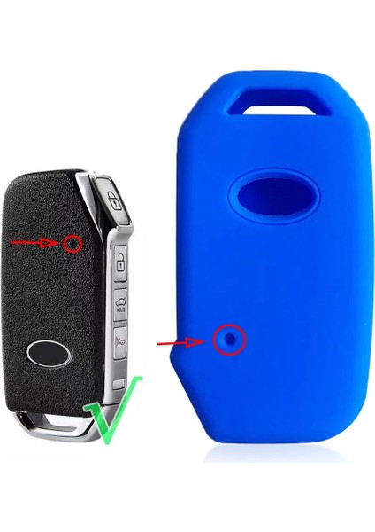 Mavi Bir Kia K5 (Dl3) Için Ar Anahtar Kapak Kıa Soul Sportage Ceed Sorento Cerato Xceed Niro Telluride Proceed Case Kia Seltos Için (Yurt Dışından) modelleri