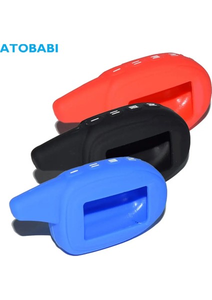 Kırmızı M7 Silikon Anahtar Kılıfları Cilt Scher Khan Magicar Rus Iki Yönlü Araba Alarmı LCD Uzaktan Kumanda Fobs Koruyucu Kapak (Yurt Dışından) fiyatları