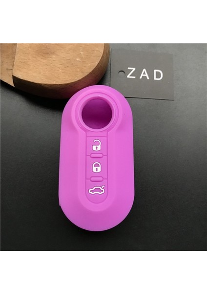 Mor Zad Silikon Anahtar Kapağı Kılıf Seti Kabuk Cilt Fiat Düğmeler Için Flip Uzaktan Anahtar Boş Fob Otomobil Parçaları Araba Aksesuarları Renkli (Yurt Dışından)