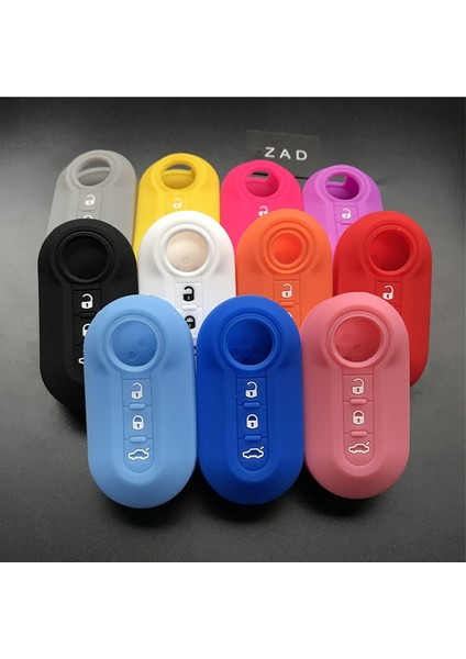 Mor Zad Silikon Anahtar Kapağı Kılıf Seti Kabuk Cilt Fiat Düğmeler Için Flip Uzaktan Anahtar Boş Fob Otomobil Parçaları Araba Aksesuarları Renkli (Yurt Dışından) fiyatları