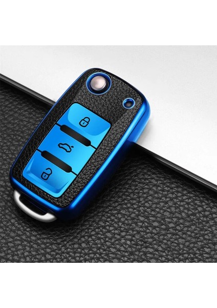 Kırmızı Volkswagen Vw Magotan Polo Golf K6 Passat B5 B6 B8 B7 Touran Bora Tiguan Jetta Lavida Skoda Octavia Için Araba Anahtarı Durum (Yurt Dışından) fırsatları